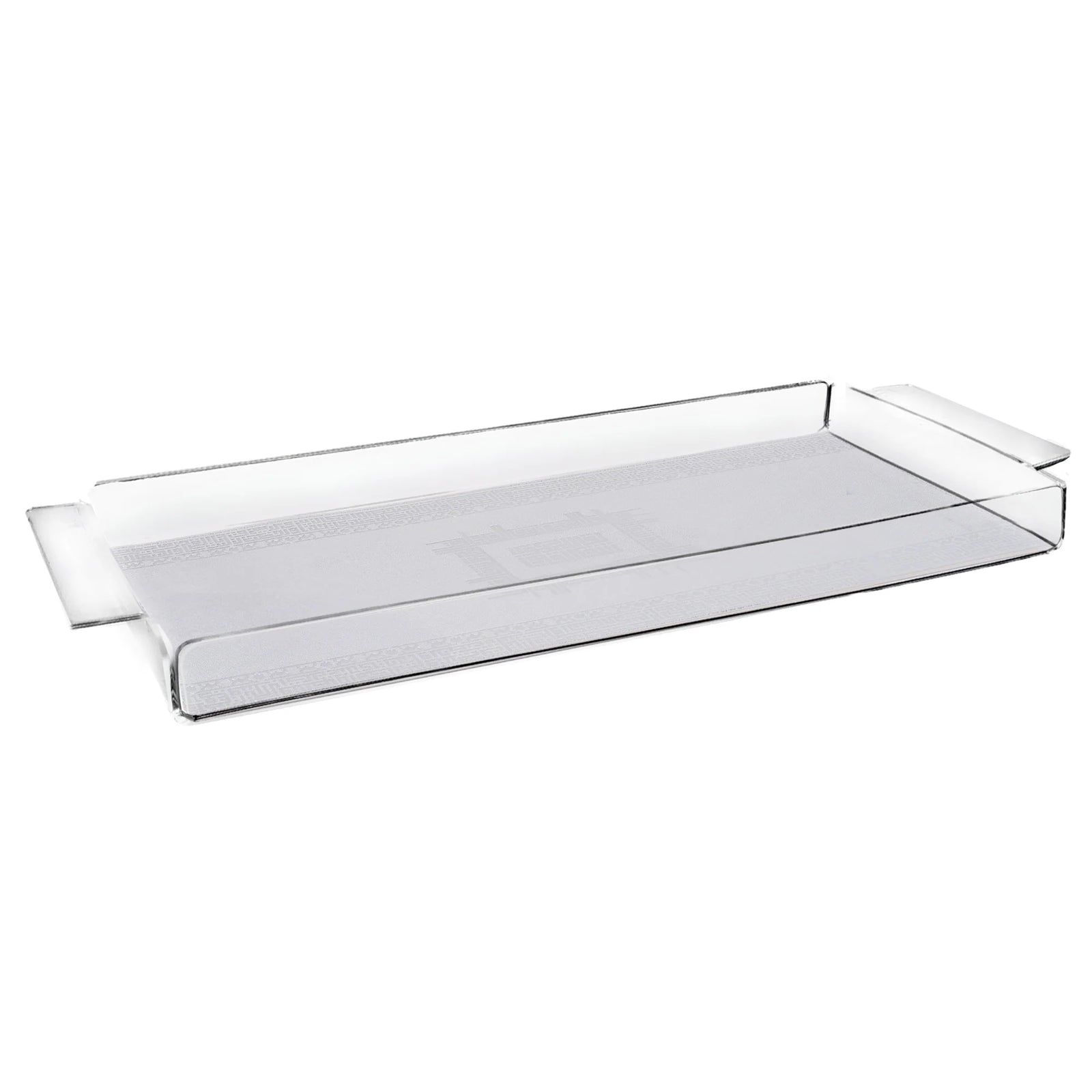 Dimlaj Shafa Acrylic Serving Tray Silver - Premium  from Shafa By Dimlaj - Just $250! 