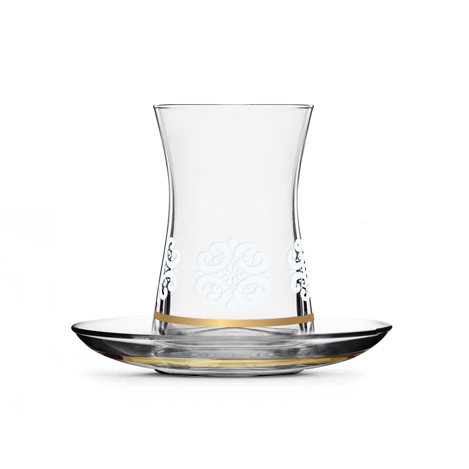 Dimlaj Touch Florid Set of 6 Pcs Tea Cups and Saucers Gold - Premium Tea Cups from Dimlaj Touch - Just $135! 