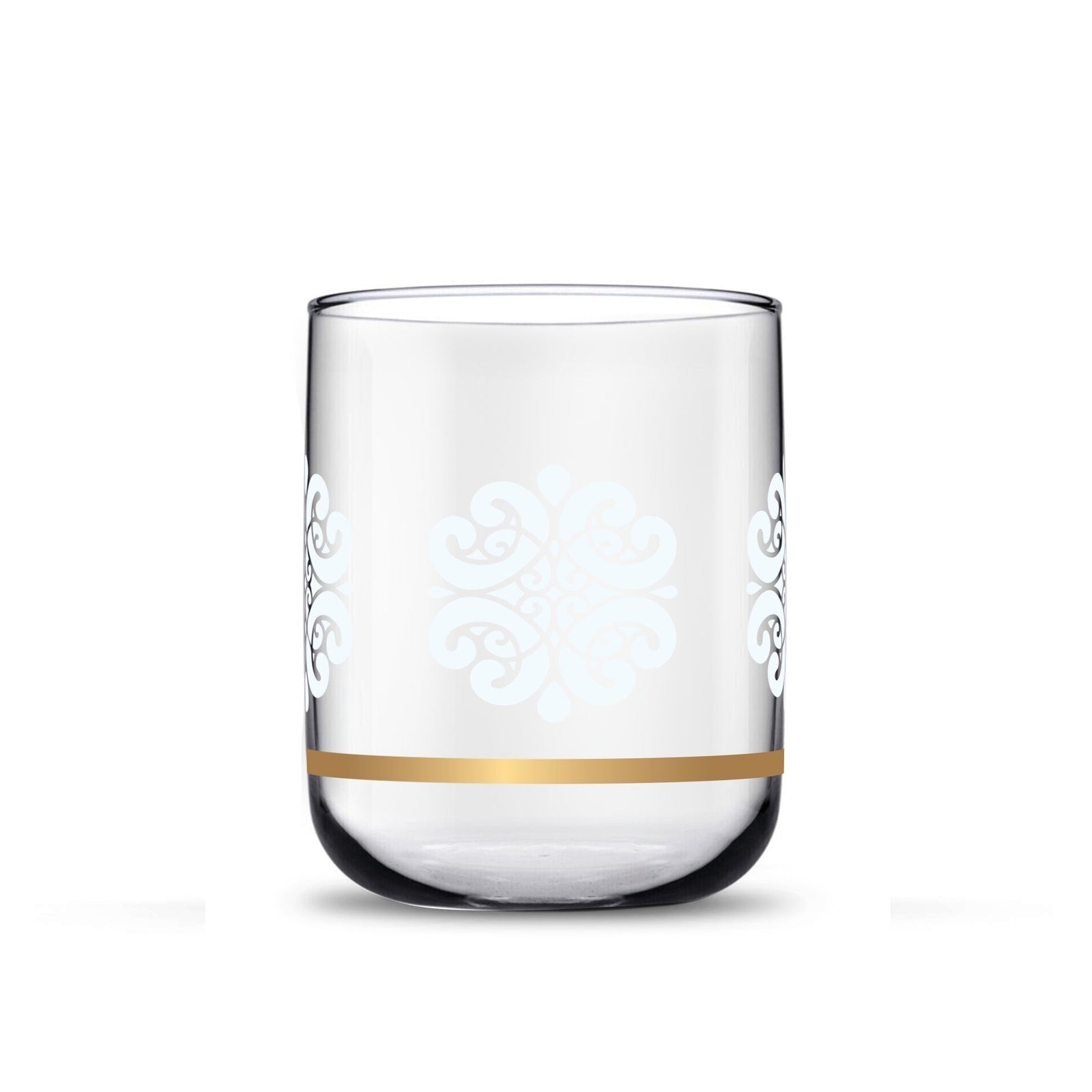 Dimlaj Touch Florid Set of 6 Pcs Short Tumblers Gold - Premium Short Tumblers from Dimlaj Touch - Just $135! 