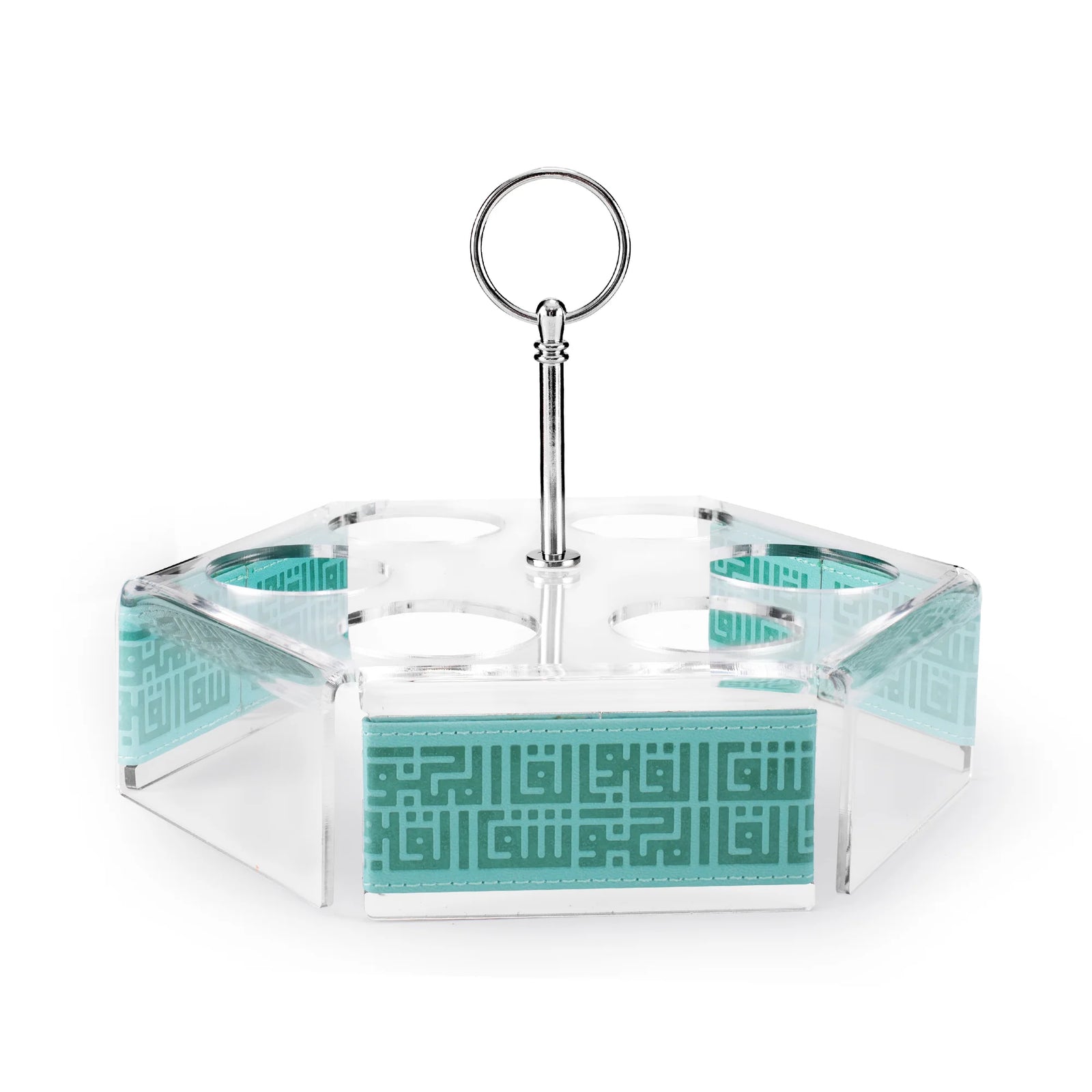 Dimlaj Shafa Set of 7pcs Hexa Coffee and Cawa Cups Stand with Handle Light Turquoise - Premium  from Shafa By Dimlaj - Just $490! 