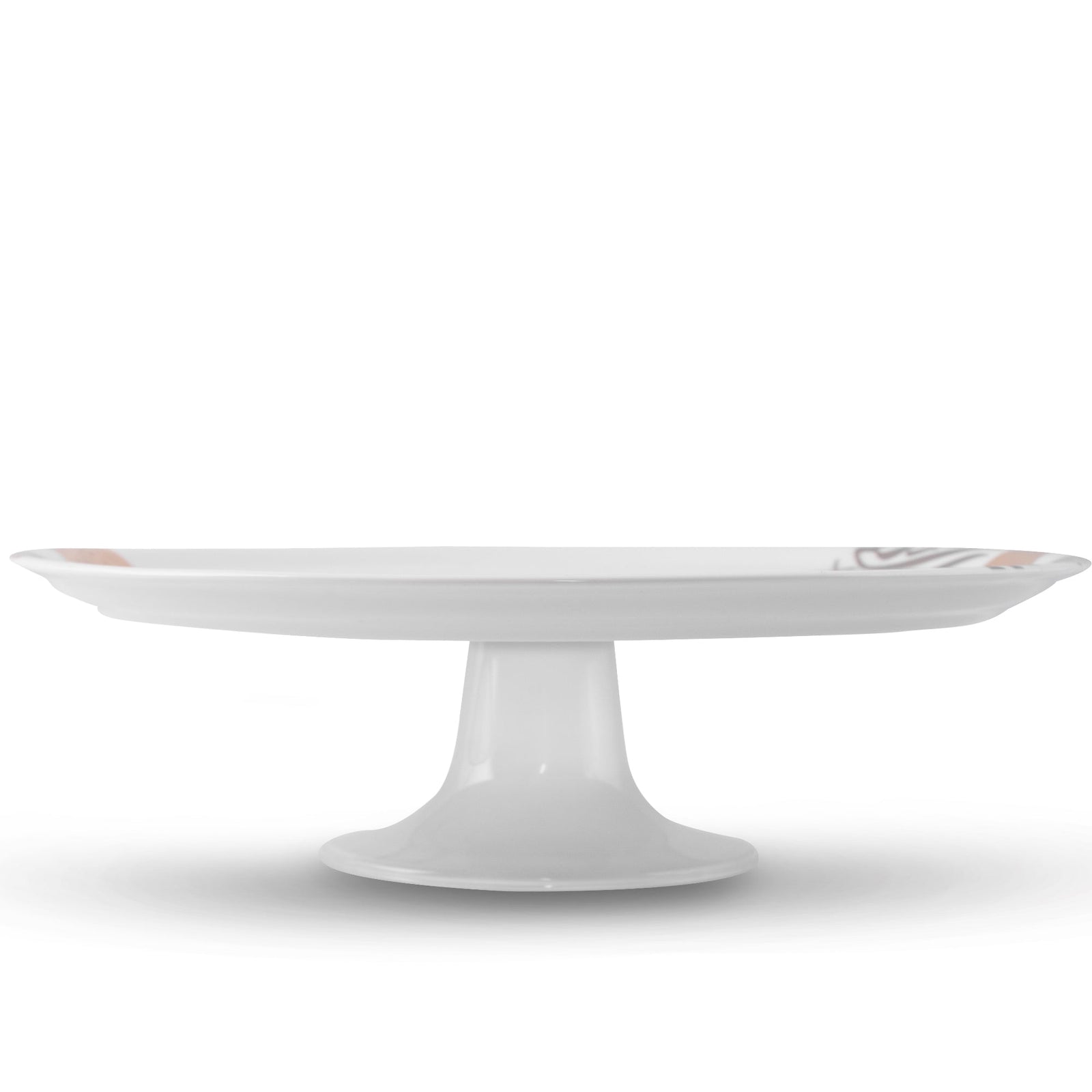 Dimlaj Qamar Porcelain Footed Plate - Premium Stands from Qamar By Dimlaj - Just $275! 