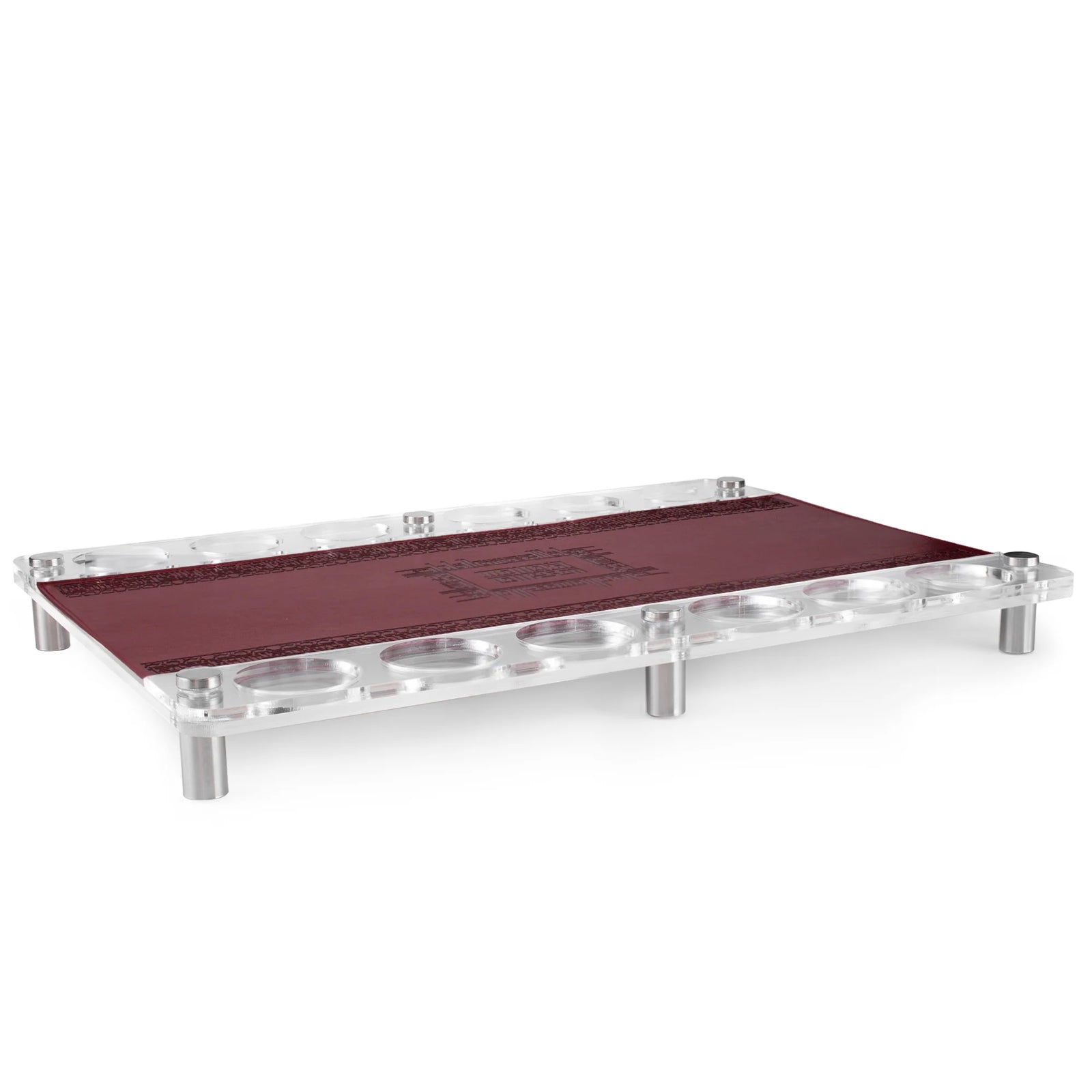 Dimlaj Shafa Tea & Coffee Acrylic Stand Maroon - Premium  from Shafa By Dimlaj - Just $490! 