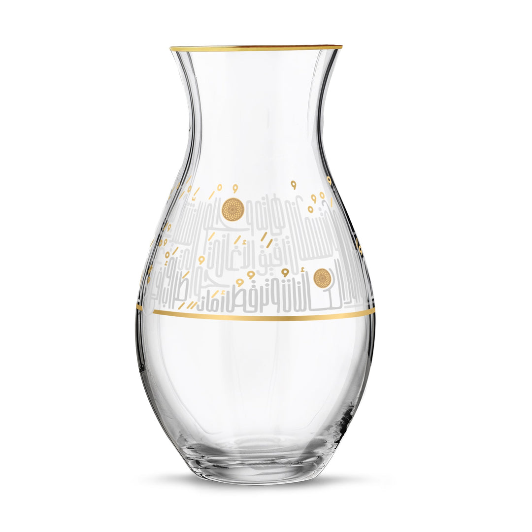 Dimlaj Hayat Glass Vase (Gold) - Premium Vases from Hayat By Dimlaj - Just $450! 