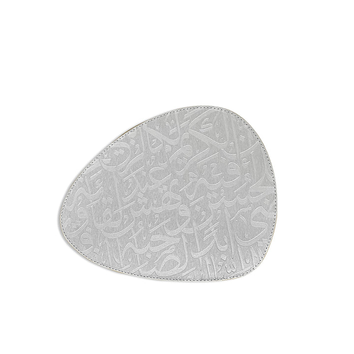 Dimlaj Kareem Set Of 2 Pcs Mirror Tray And Coaster (Silver) - Premium Table Accessories from Kareem By Dimlaj - Just $290! 