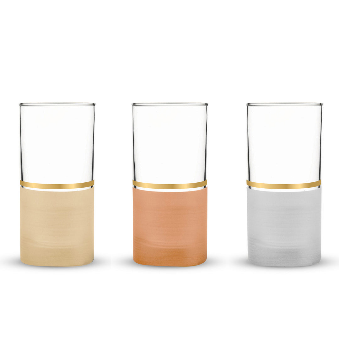 Dimlaj Touch Luminous Set of 6 pcs Glass Long Tumblers - Premium Tumblers from Dimlaj Touch - Just $175! 