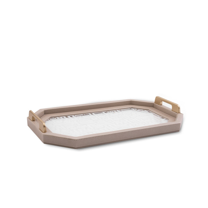 Dimlaj Dar Small Serving Tray (Beige) - Premium Trays & Accessories from Dar By Dimlaj - Just $350! 