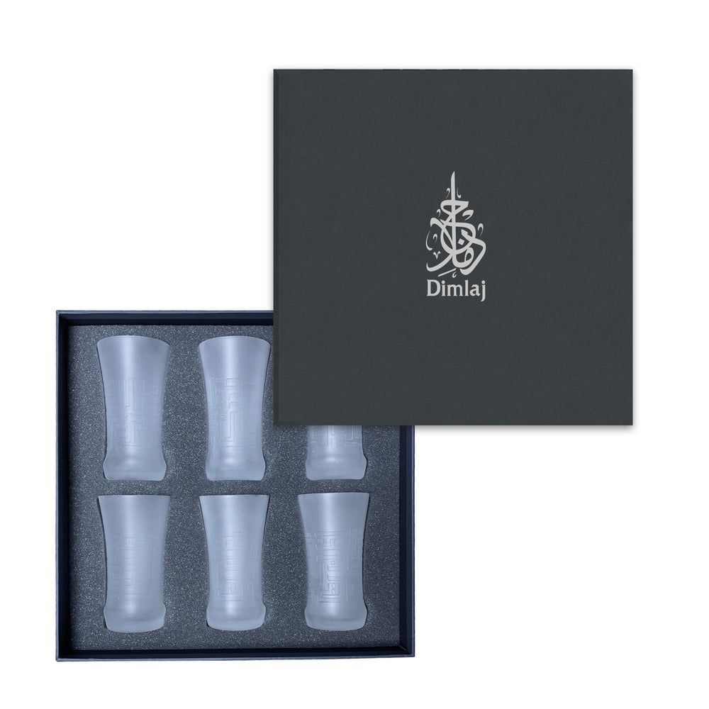 Dimlaj Dar Set Of 6 Pcs Tumblers (Frosted) - Premium Tumblers from Dar By Dimlaj - Just $650! 