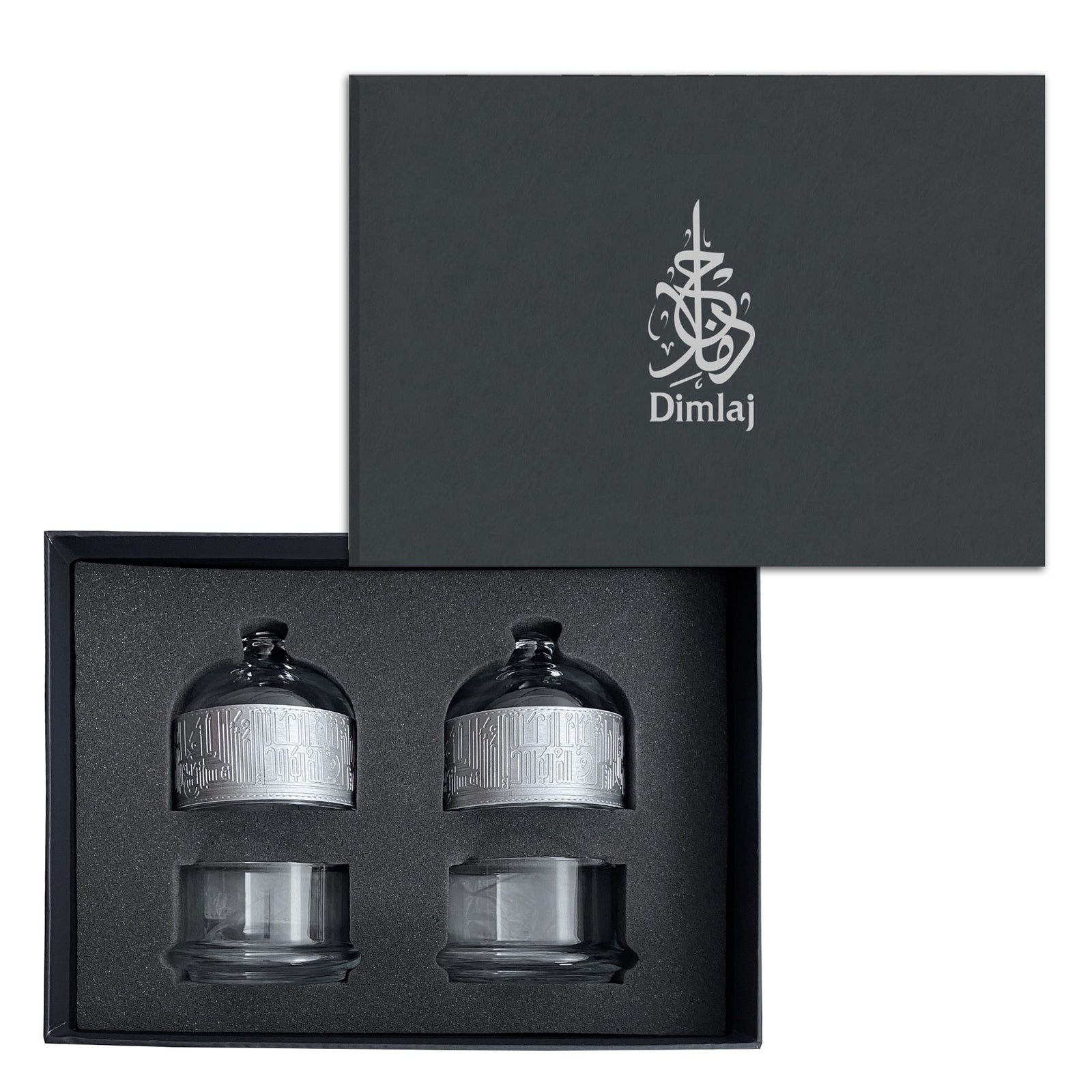 Dimlaj Hayat Set of 3 Pcs Serving Bowls With Tray (Silver) - Premium Serving Bowls from Hayat By Dimlaj - Just $375! 