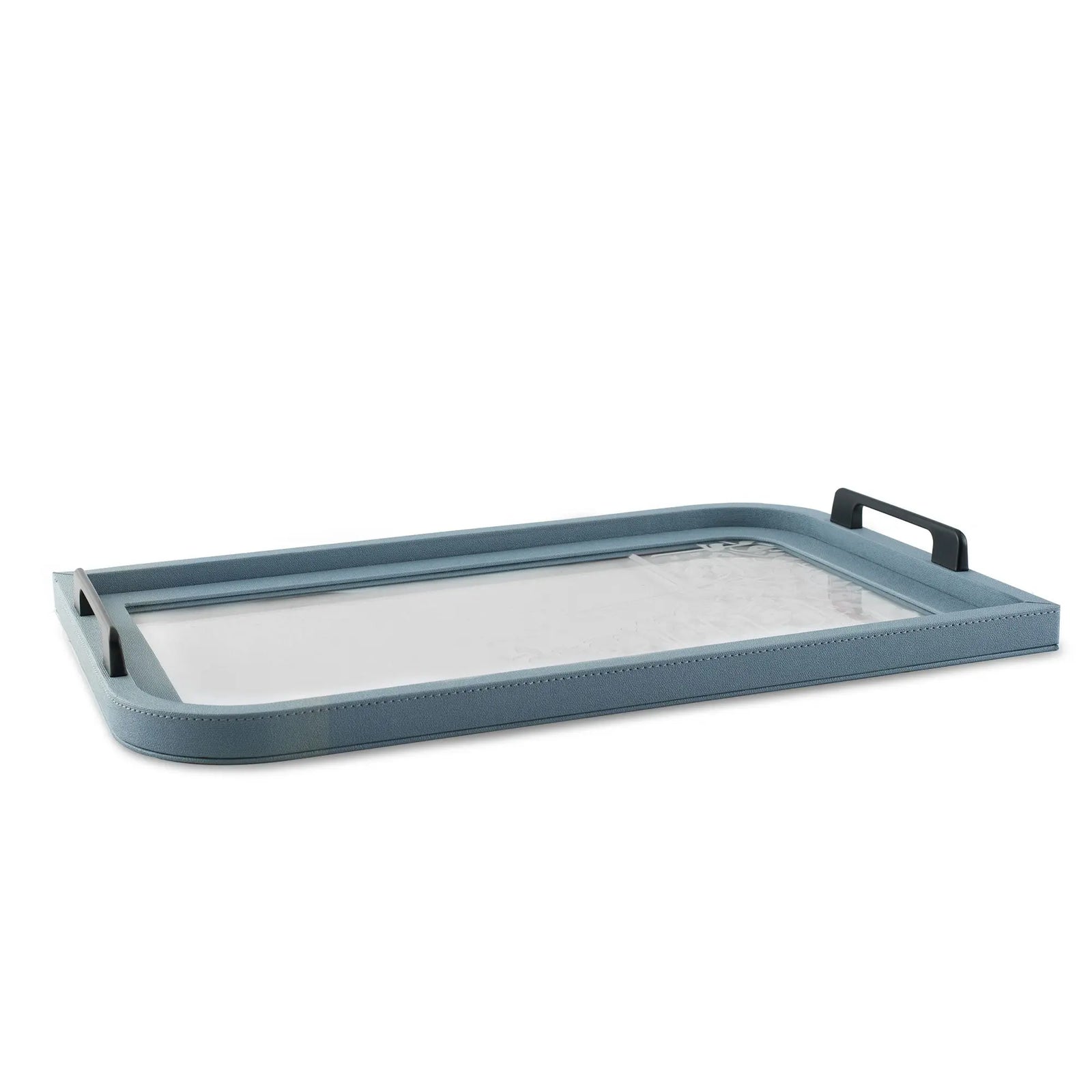 Dimlaj Wadoud Acrylic Serving Tray (Grayish Blue) Wadoud By Dimlaj