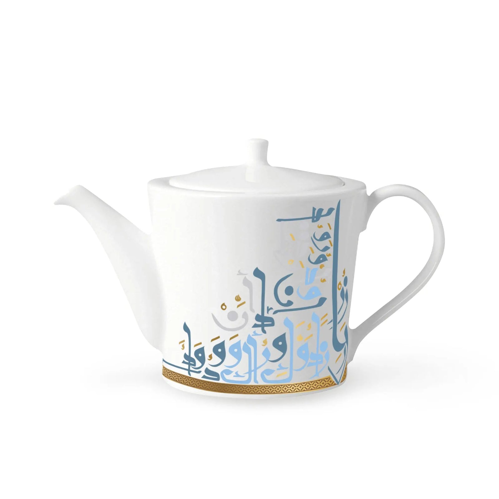 Dimlaj Wadoud Porcelain Teapot (Gold) Wadoud By Dimlaj