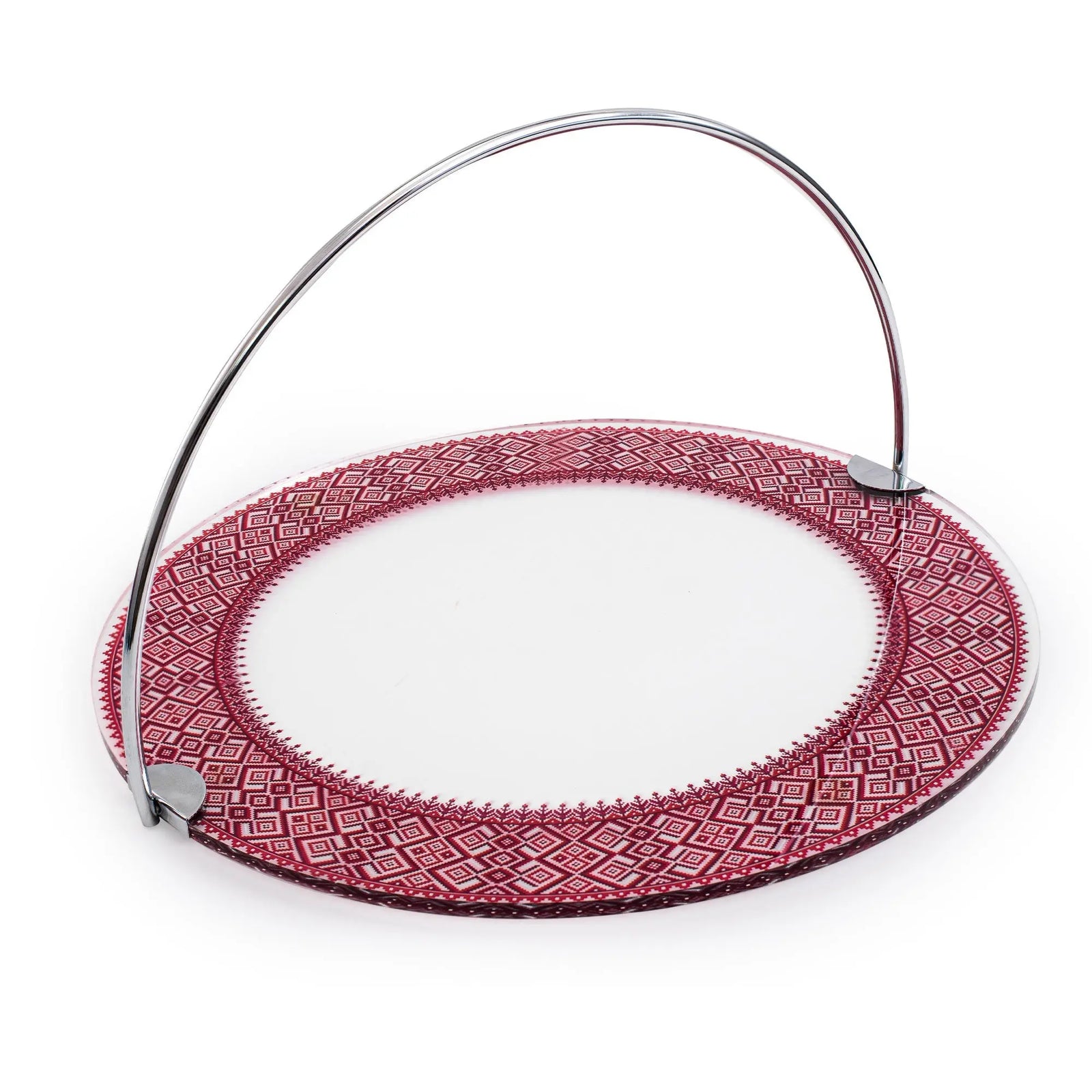 Dimlaj Darza Acrylic Serving Tray With Handle Darza By Dimlaj