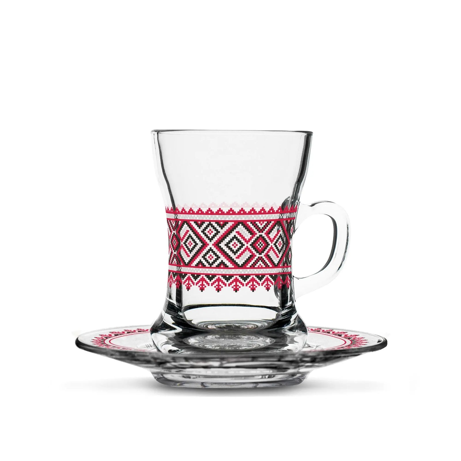 Dimlaj Darza Set Of 6 Pcs Tea Cups with Saucers Darza By Dimlaj