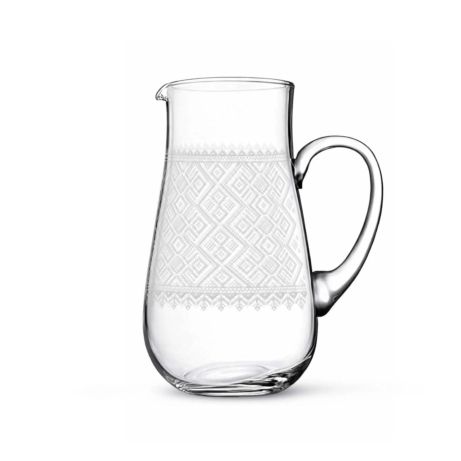 Dimlaj Darza Glass Jug (Engraved) Darza By Dimlaj
