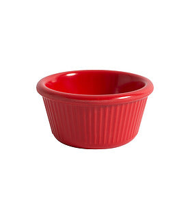 Efay Melamine Ramekin Fluted Tiles 1oz Red - Premium Ramekins from Efay - Just $10! 