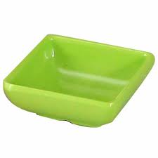 Efay Square Sauce Dish 3" Green - Premium Bowl from Efay - Just $5! 