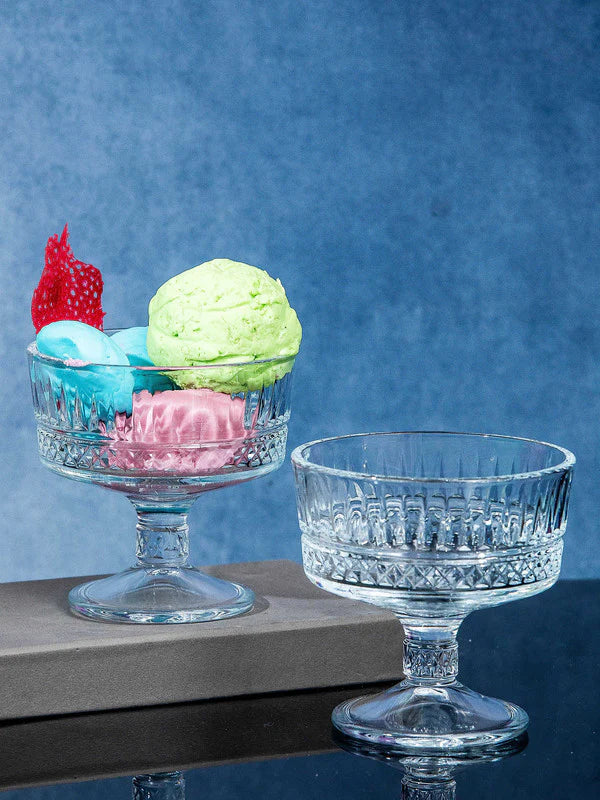 Pasabahce Elysia Set of 2pcs Ice Cream Cups 250cc Clear - Premium Ice Cream Cups from Pasabahce Essentials - Just $20! 