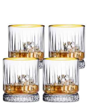 Pasabahce Elysia Set of 4pcs Tumblers 210cc Gold Rim - Premium Tumbler from Pasabahce Essentials - Just $55! 