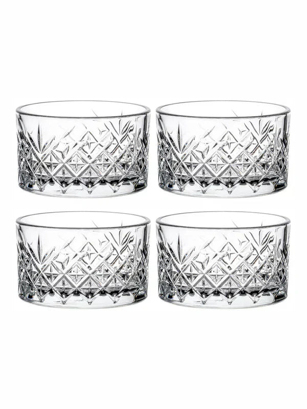 Pasabahce Timeless Set of 4pcs Bowls 225cc Clear - Premium  from Pasabahce Essentials - Just $30! 