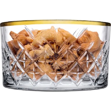 Pasabahce Timeless Set of 4pcs Bowls 225cc Gold Rim - Premium  from Pasabahce Essentials - Just $60! 