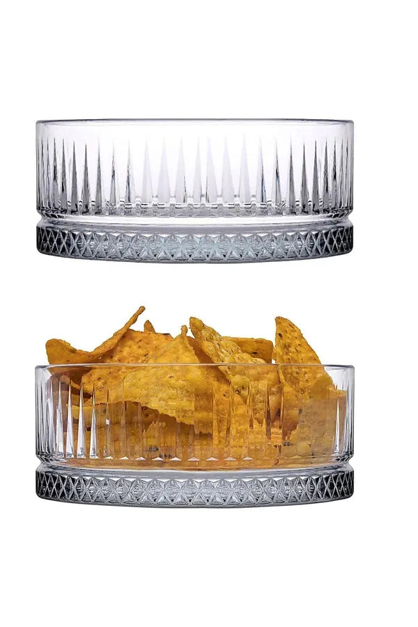 Pasabahce Elysia Set of 2pcs Bowls 515cc Clear - Premium Candy bowl from Pasabahce Essentials - Just $30! 