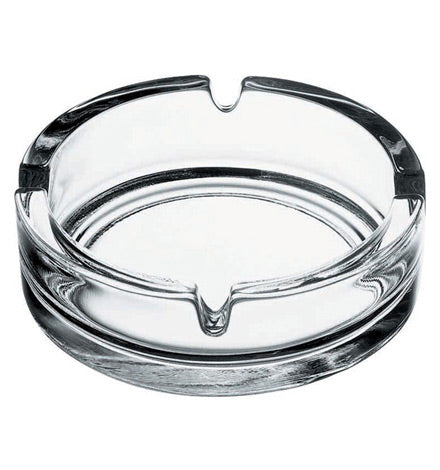 Pasabahce Bistro Set of 2pcs Astrays Round 4.5" Clear - Premium Ashtrays from Pasabahce Essentials - Just $45! 