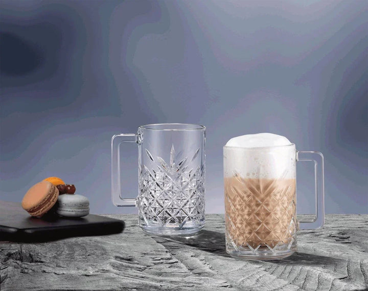 Pasabahce Timeless Set of 2pcs Mugs 310cc Clear - Premium  from Pasabahce Essentials - Just $25! 