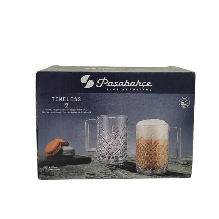 Pasabahce Timeless Set of 2pcs Mugs 310cc Clear - Premium  from Pasabahce Essentials - Just $25! 