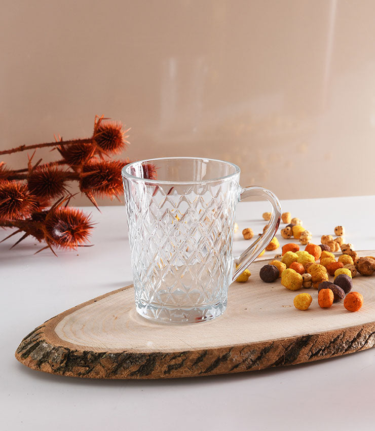 Pasabahce Ruby Set of 2 Pcs Mug 265cc Clear - Premium Mugs from Pasabahce - Just $10! 