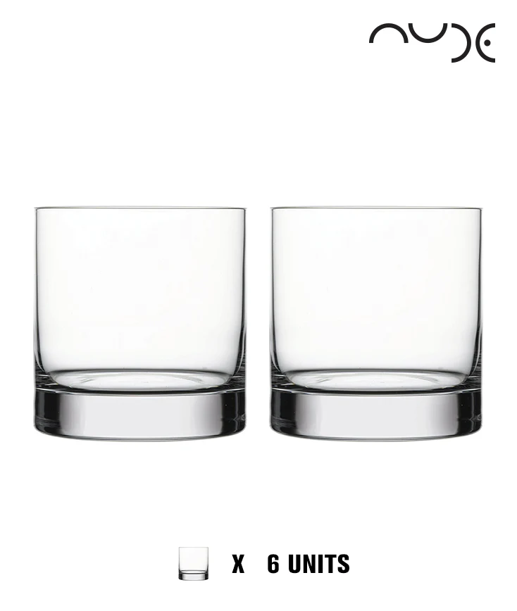 Nude Essentials Rocks S Set of 6pcs Tumblers 290cc Clear - Premium  from Pasabahce - Just $120! 