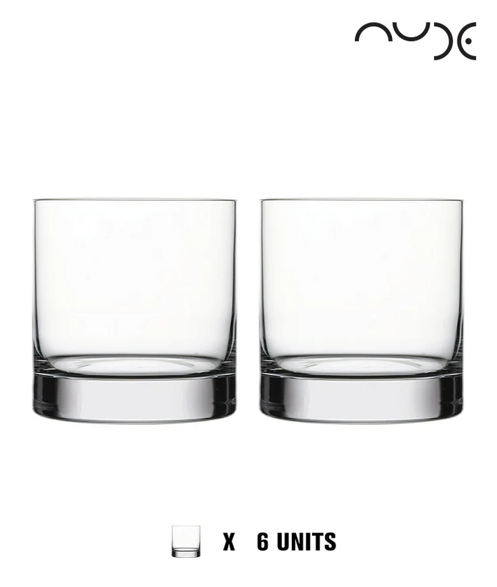 Nude Essentials Rocks S Set of 6pcs Tumblers 290cc Clear - Premium  from Pasabahce - Just $120! 