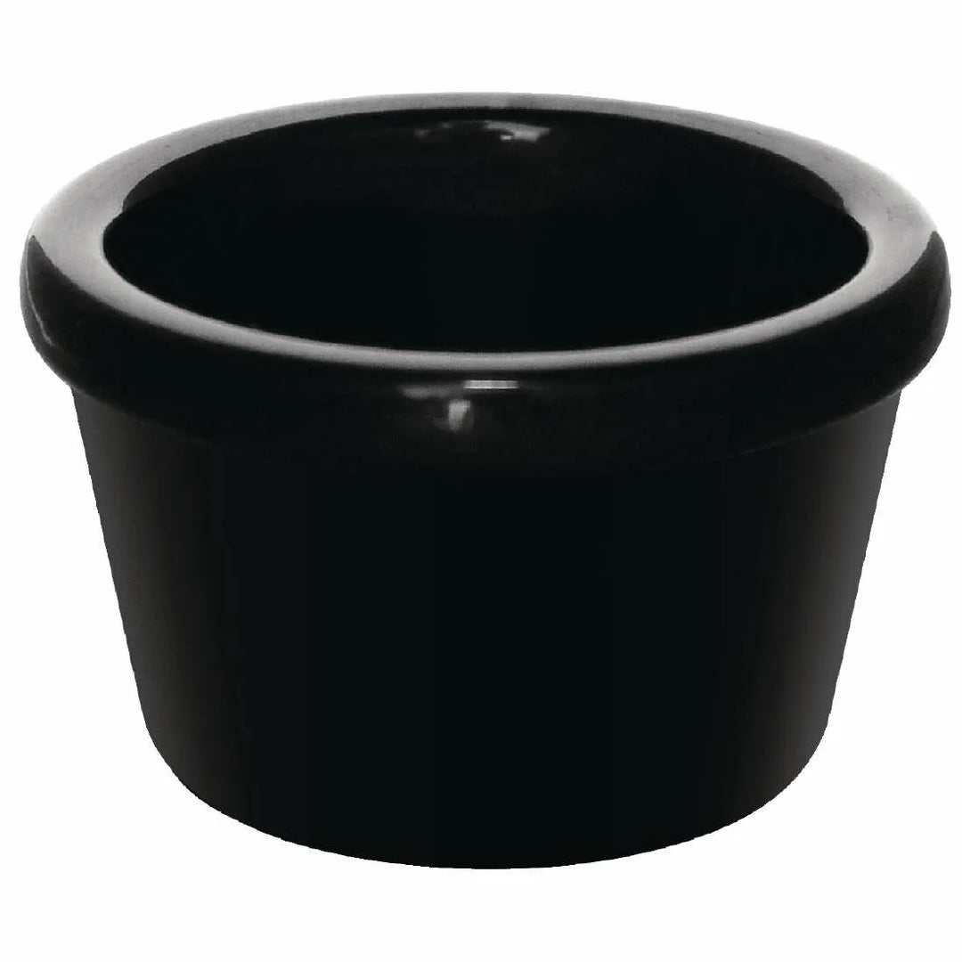 Efay Melamine Ramekin Plain 3oz Black - Premium ramekin from Efay - Just $10! 