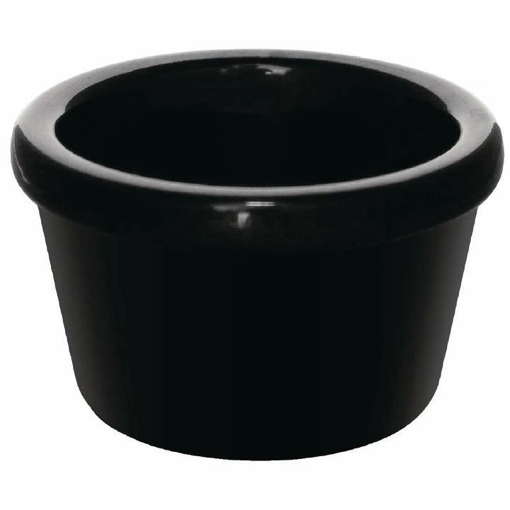 Efay Melamine Ramekin Plain 3oz Black - Premium ramekin from Efay - Just $10! 