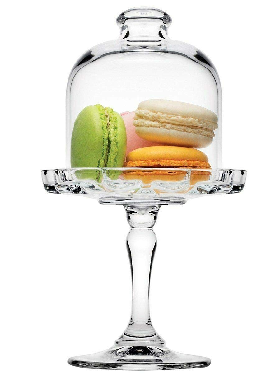 Pasabahce Patisserie Service Plate with Dome 187mm Clear - Premium  from Pasabahce Essentials - Just $25! 
