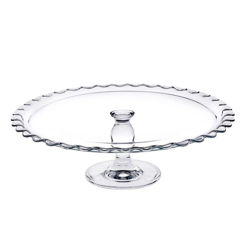 Pasabahce Maxi Patisserie Footed Service Plate 370mm Clear - Premium Footed Plate from Pasabahce Essentials - Just $60! 