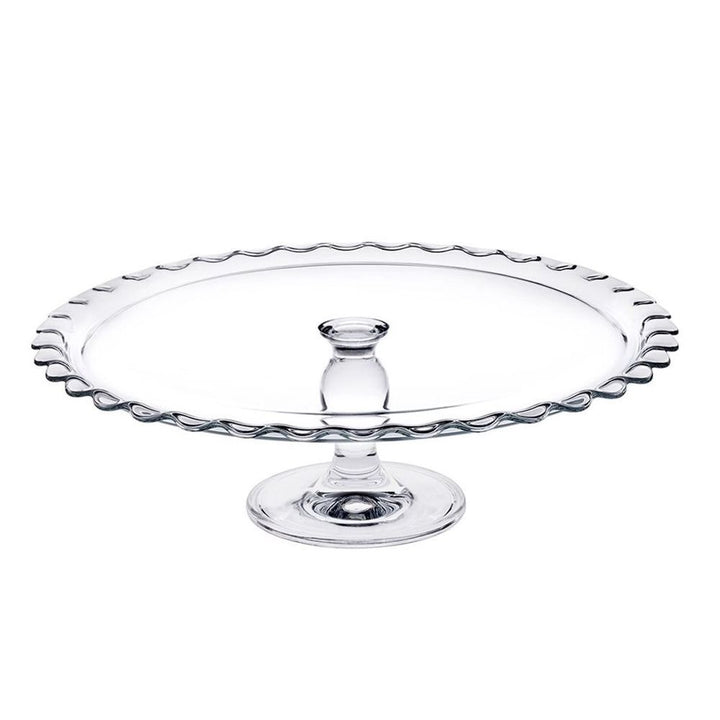 Pasabahce Maxi Patisserie Footed Service Plate 370mm Clear - Premium Footed Plate from Pasabahce Essentials - Just $60! 