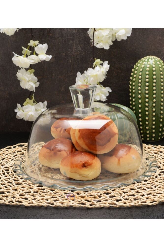 Pasabahce Patisserie Service Plate with Dome Clear - Premium  from Pasabahce Essentials - Just $40! 