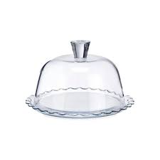 Pasabahce Patisserie Service Plate with Dome Clear - Premium  from Pasabahce Essentials - Just $40! 