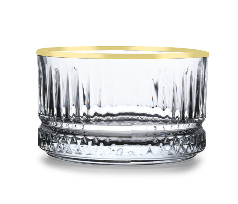 Pasabahce Elysia Set of 3pcs Tumblers and Bowl Gold Rim - Premium Tumbler from Pasabahce Essentials - Just $60! 
