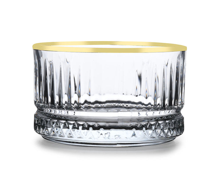 Pasabahce Elysia Set of 3pcs Tumblers and Bowl Gold Rim - Premium Tumbler from Pasabahce Essentials - Just $60! 