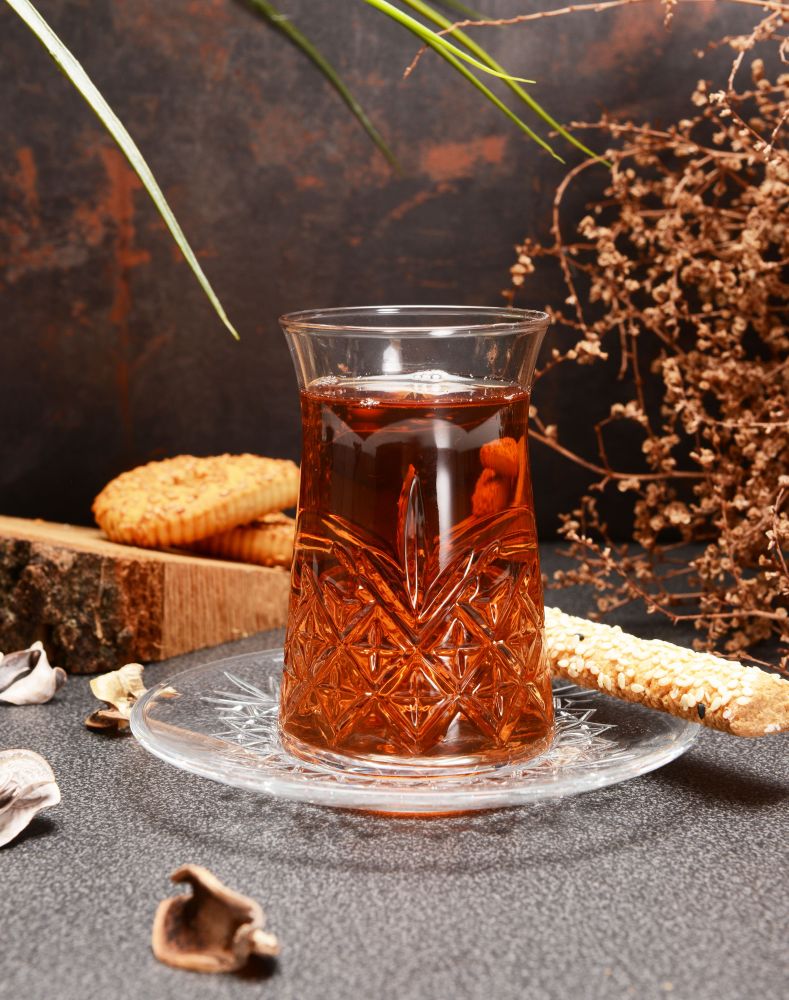 Pasabahce Timeless Set of 6pcs Tea Cups & Saucers 160cc Clear - Premium Tea Istikanas Without Handle from Pasabahce Essentials - Just $65! 