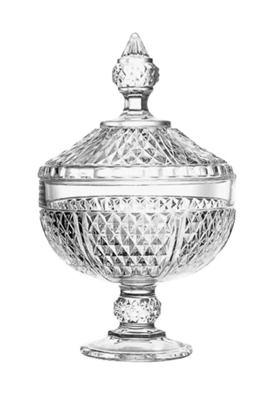 Pasabahce Diamond Set of 1 Pcs Candy Bowl 250mm Clear - Premium Candy bowl from Pasabahce - Just $35! 