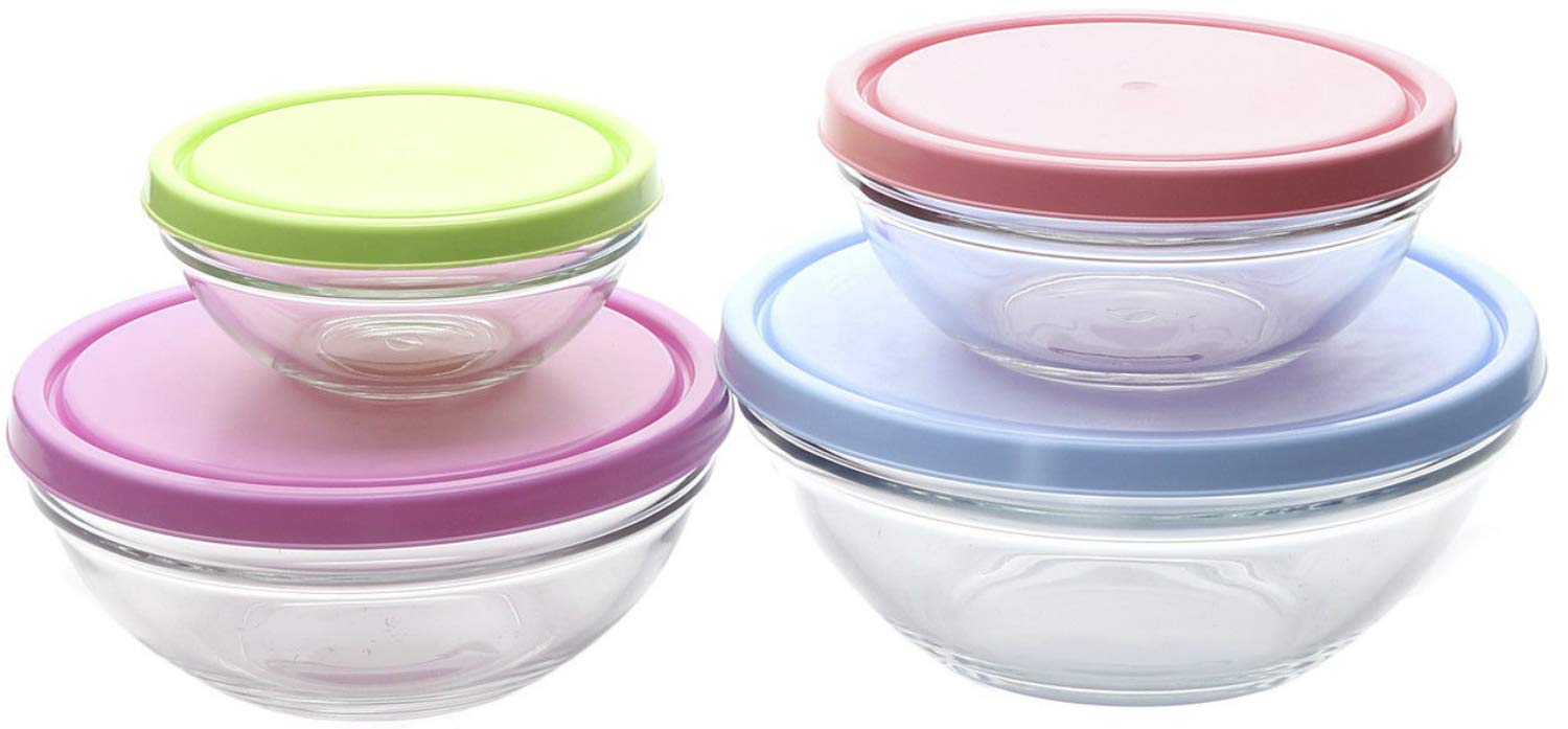 Pasabahce Chef  Set of 4 Pcs Storage Bowl Mixed Color - Premium Food Container from Pasabahce - Just $85! 