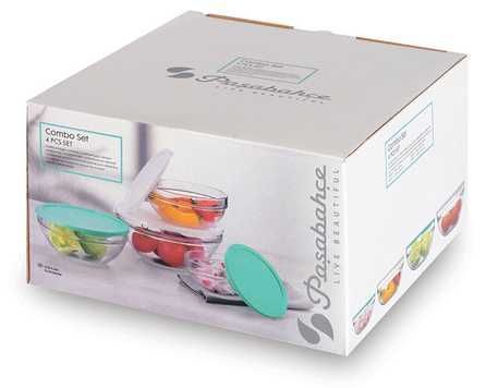 Pasabahce Chef Set of 4pcs Bowl Clear - Premium Food Container from Pasabahce - Just $85! 
