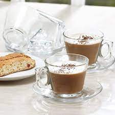 Pasabahce Vela Set of 6pcs Tea Cups & Saucers 195cc Clear - Premium  from Pasabahce Essentials - Just $60! 