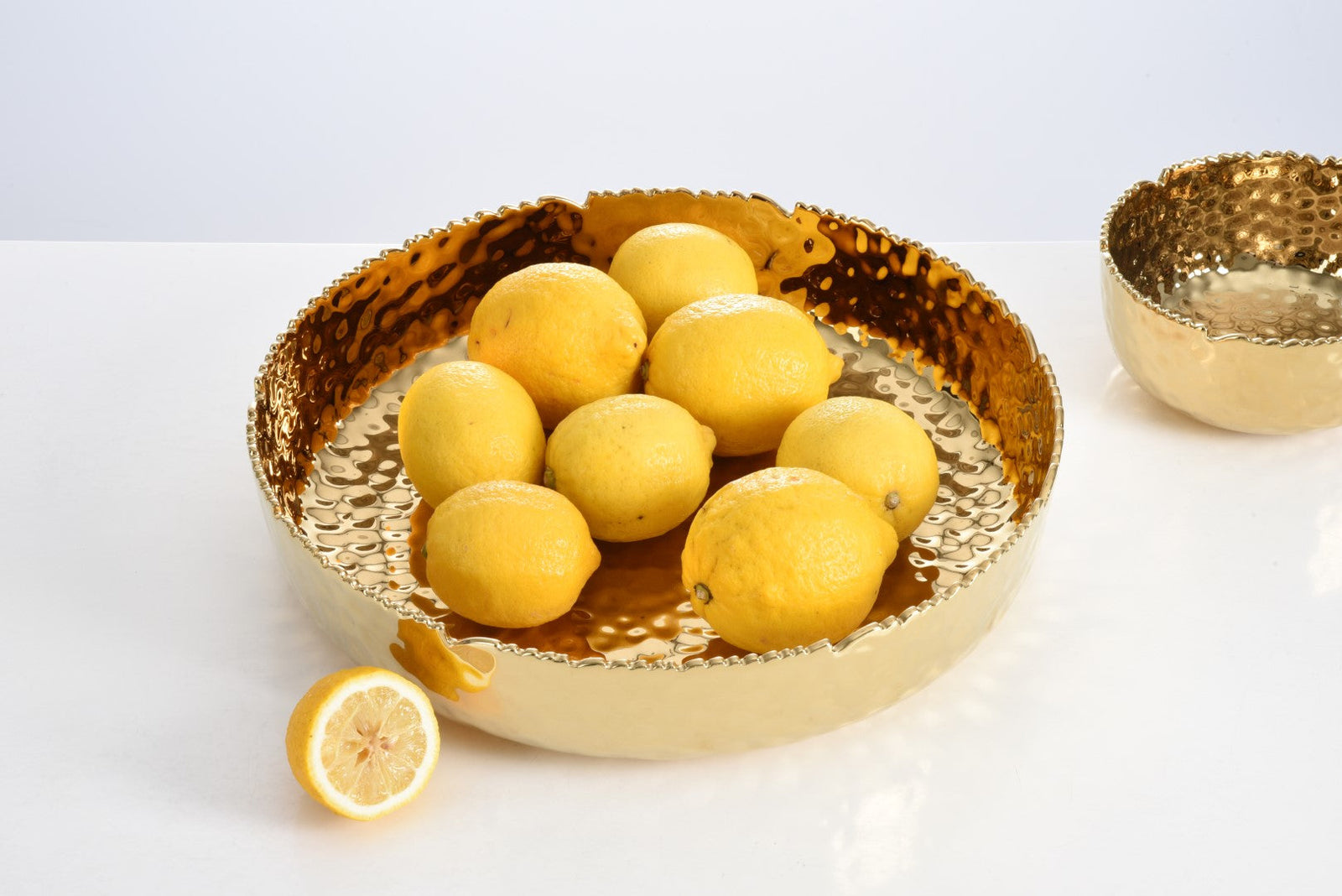 Pampa Bay Golden Millennium Large Shallow Bowl - Premium  from Pampa Bay - Just $330! 