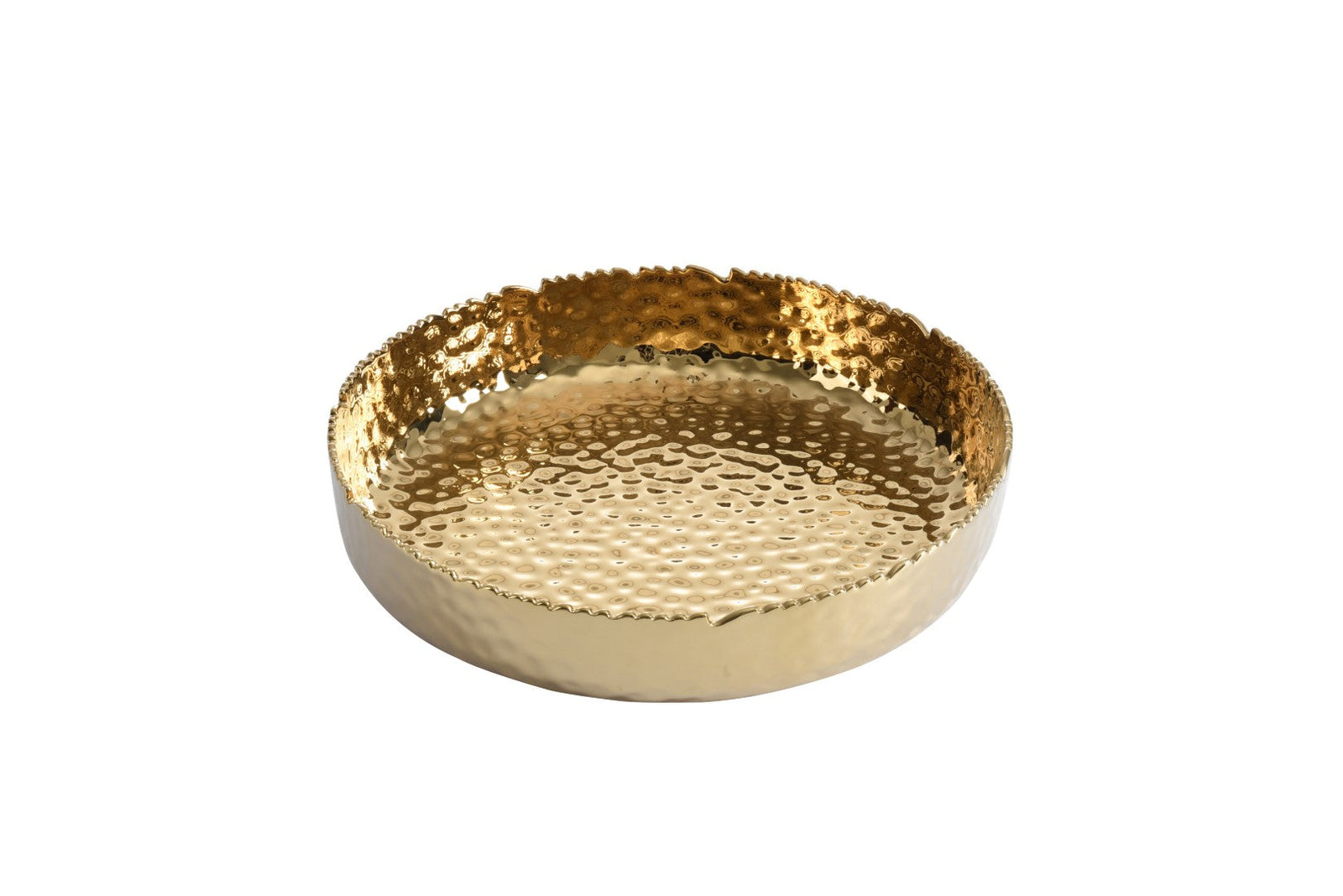 Pampa Bay Golden Millennium Large Shallow Bowl - Premium  from Pampa Bay - Just $330! 