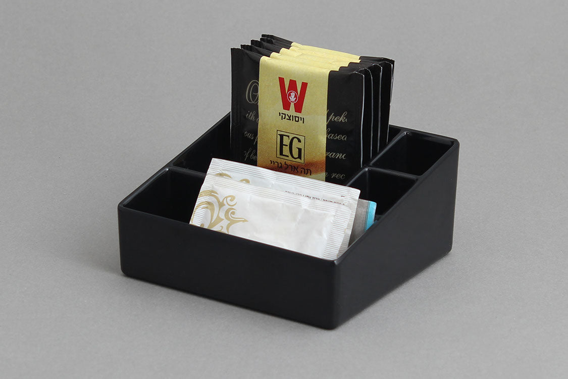 Efay 4 Compartment Beverage Box Black - Premium Compartment Box from Efay - Just $15! 