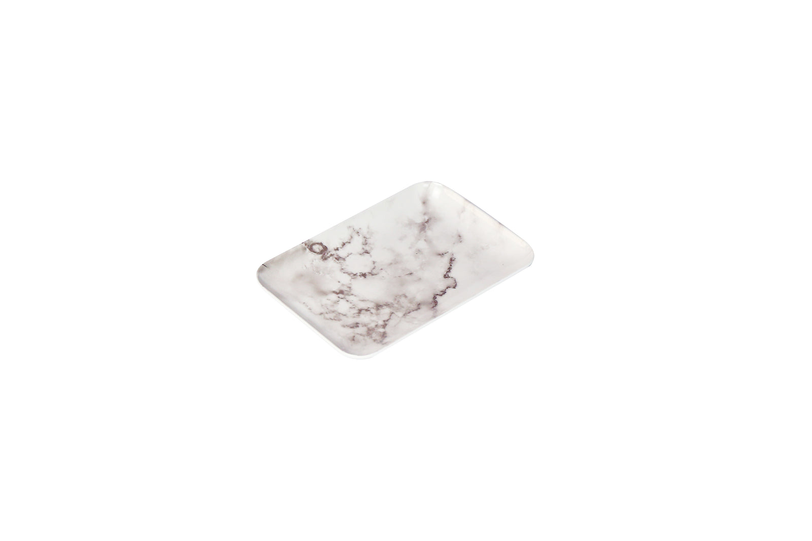Efay Melamine Marble Carrara Rectangular Tray 11" Pure White - Premium Tray from Efay - Just $30! 