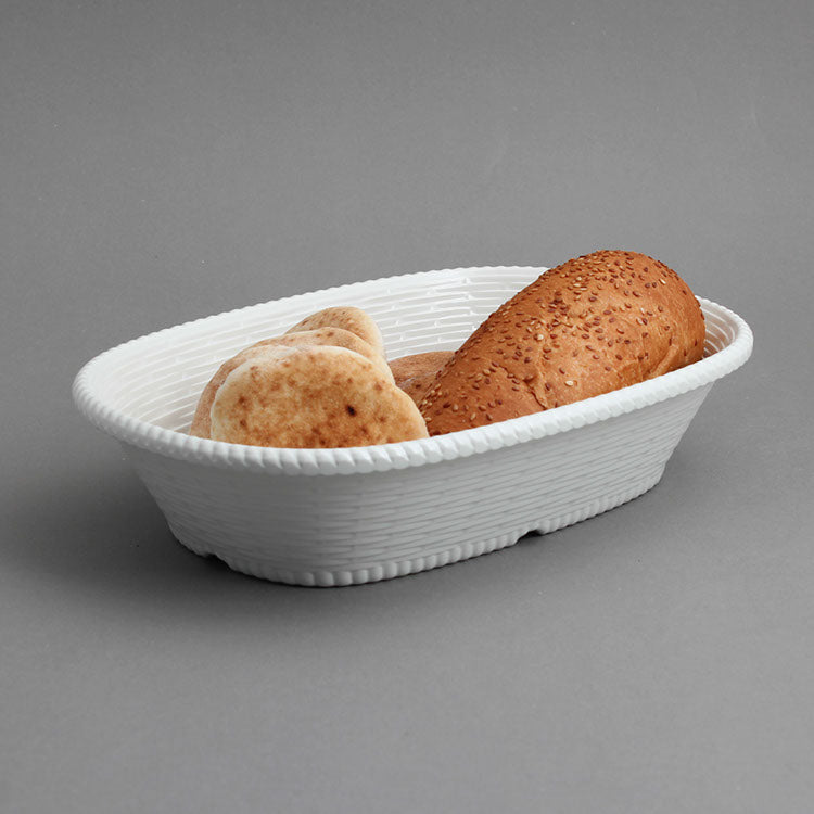 Efay Melamine Basket Oval Basket 11" Ivory - Premium basket from Efay - Just $25! 