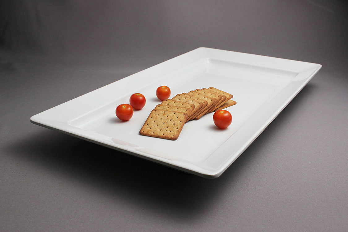 Efay Melamine Dido Rectangular Plate 22" Ivory - Premium Plate from Efay - Just $90! 